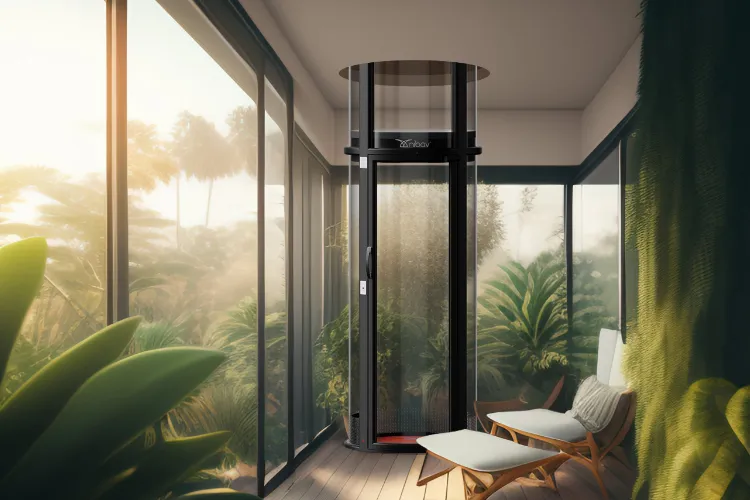 Air-Driven Domestic Elevators